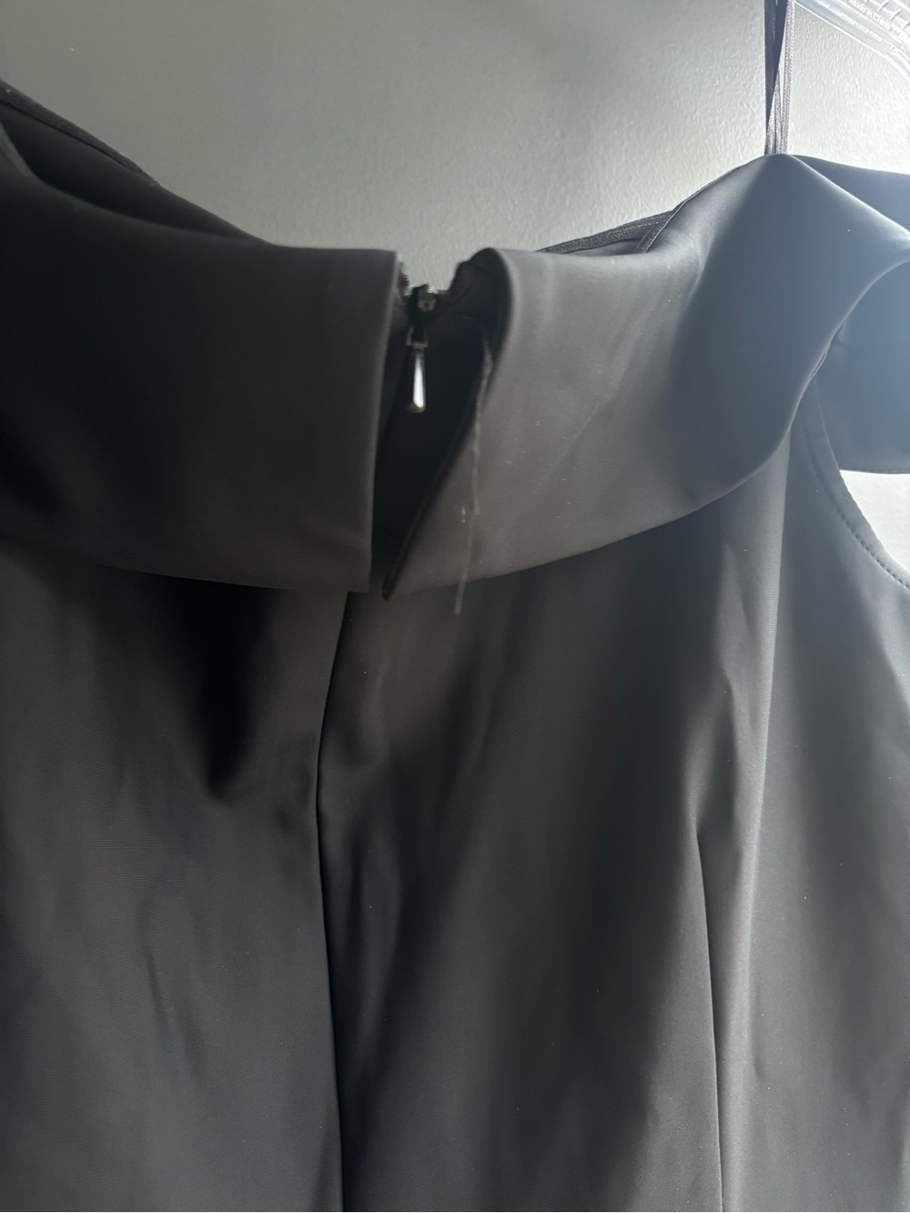 Alex Evenings Black One-Shoulder Ruffle Gown - Picture 7 of 8